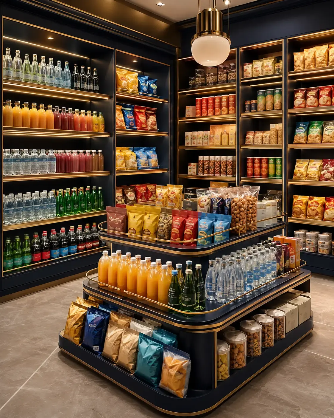 DaaBasics Limited beverages and snacks retail category display
