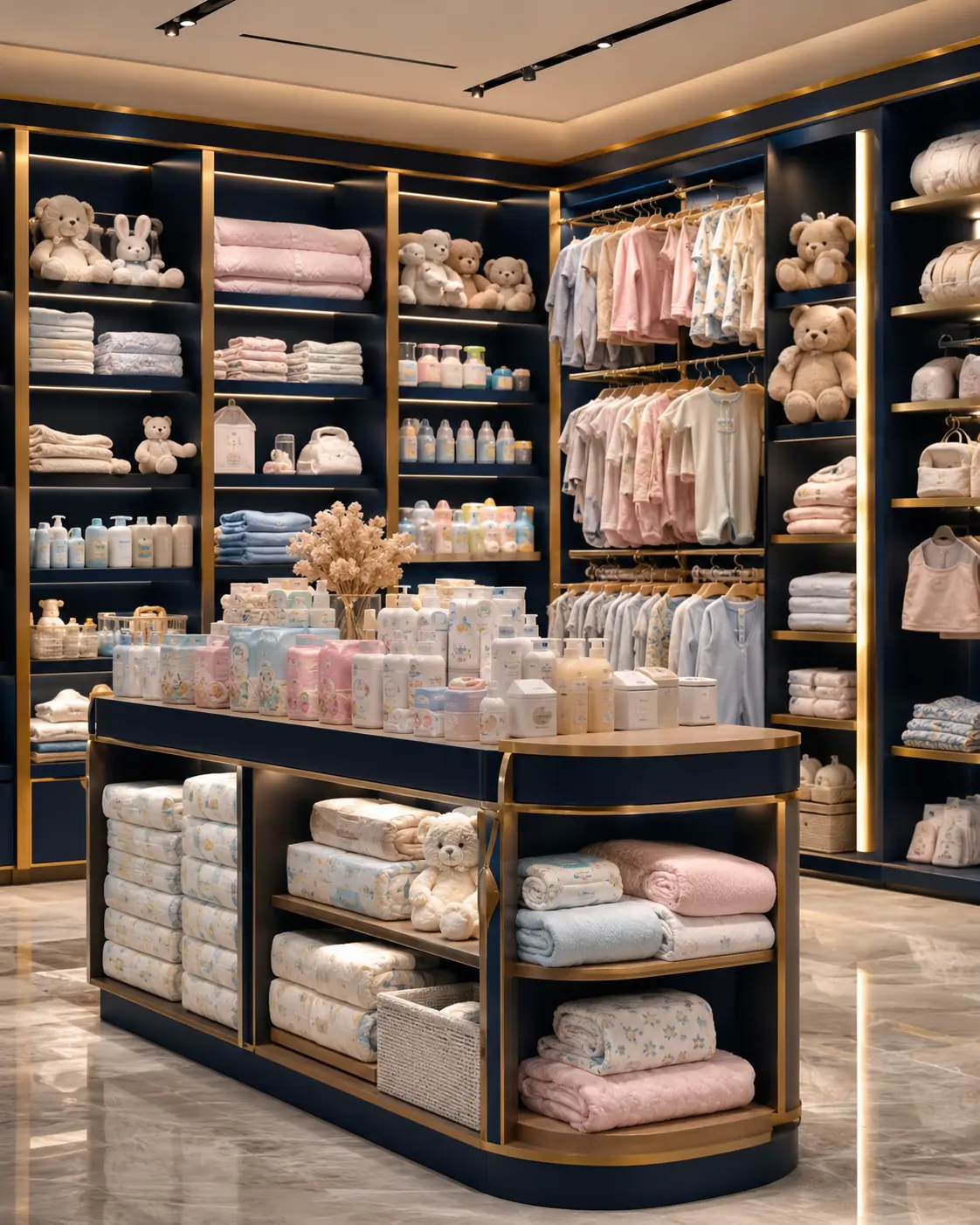 DaaBasics Limited baby and kids retail category display